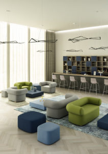 Fauteuil Abbey attente accueil visiteur