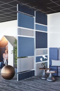 Panneaux acoustiques bleu