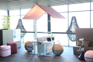 Toiture acoustique pour bureau design