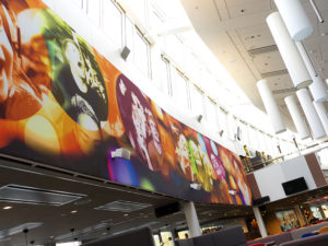 Impression image sur panneau acoustique