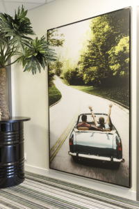 Panneau acoustique imprimé avec cadre