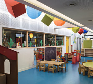 Cube acoustique garderie