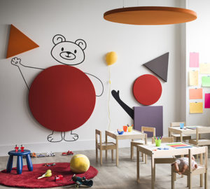 Suspension plafond et murale acoustique